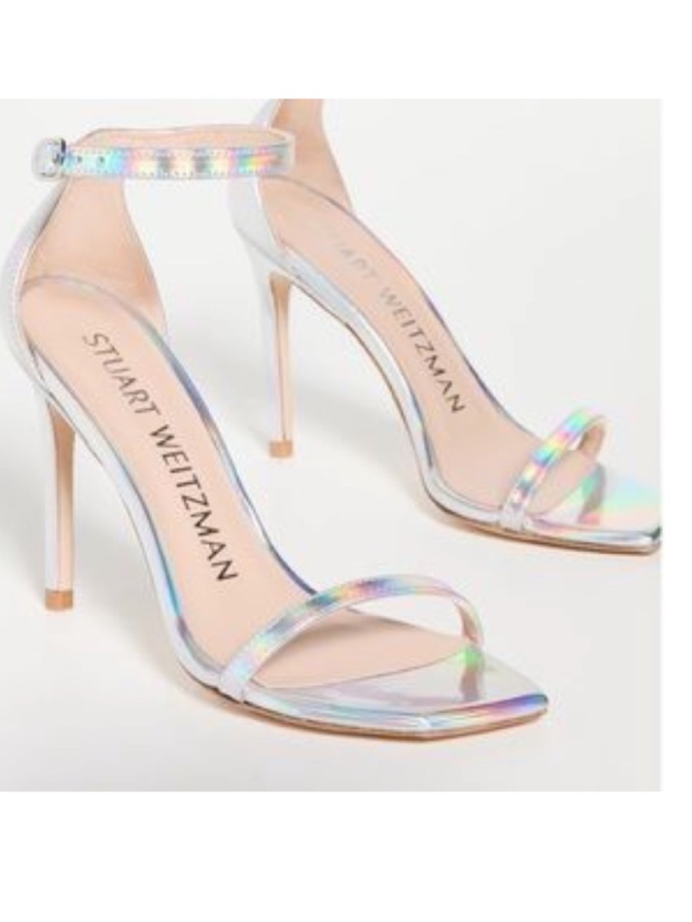 Stuart Weitzman Nudistcurve 100 Iridescent